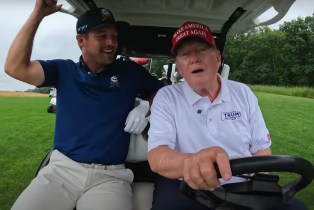 Bryson DeChambeau and Donald Trump