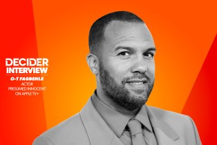 O-T FAGBENLE in black and white on a bright orange background