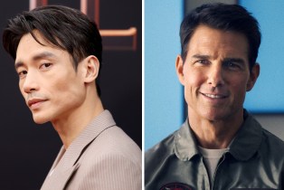 Manny Jacinto; Tom Cruise in 'Top Gun: Maverick'